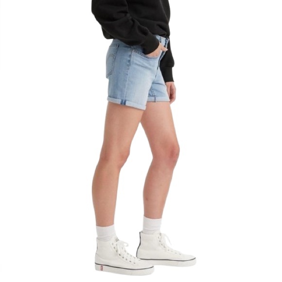 🆕 Denizen by Levi’s Women’s Mid Length Denim Jeans Shorts 31W 12 Large - Picture 2 of 16